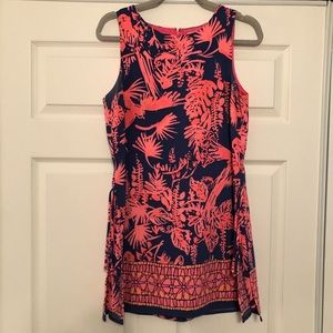 Lilly Pulitzer Romper Dress, Size 6, Navy and Pink